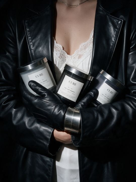 Leather, tobacco, smoke. Three of No. 04.
