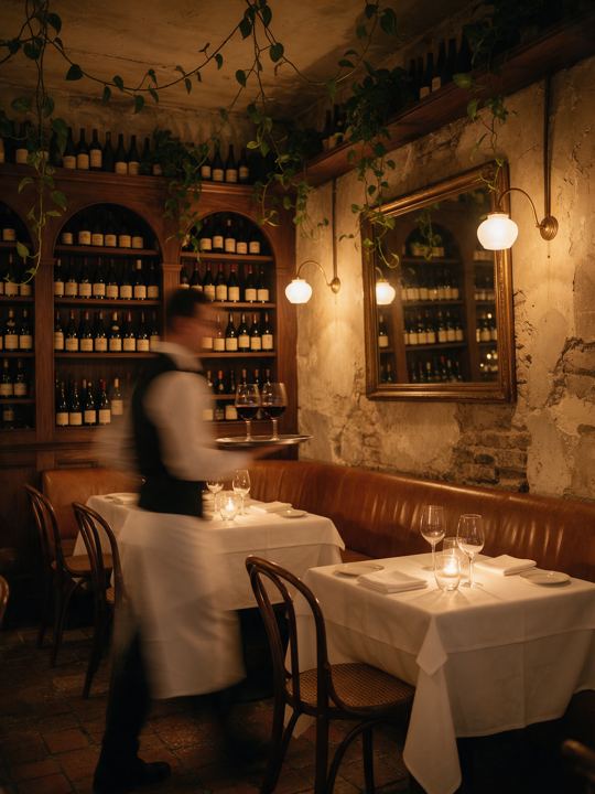 Come in. Your table is ready.